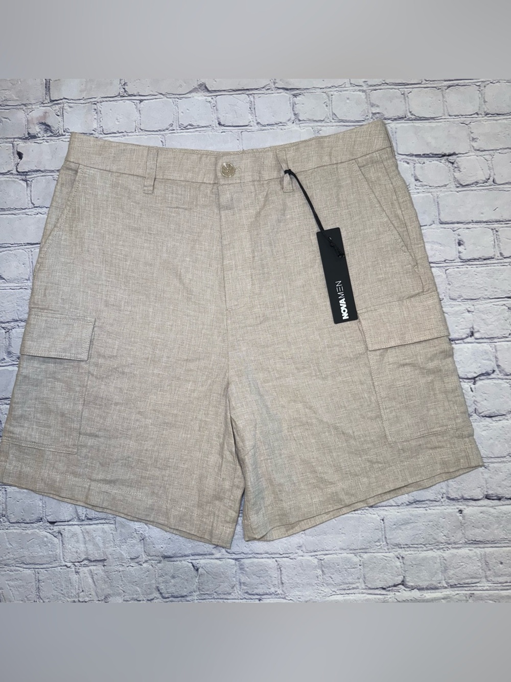 Fashion Nova Bahamas Linen Cargo Shorts